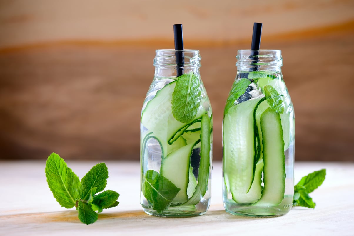 Infused Water in Bottles